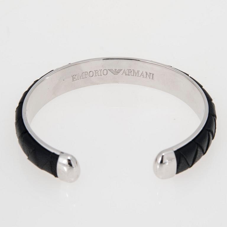 ARMBAND, silver, Armani.