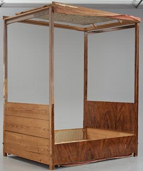 Four-poster bed, called "Axel Oxenstiernas bed", probably 18th century.