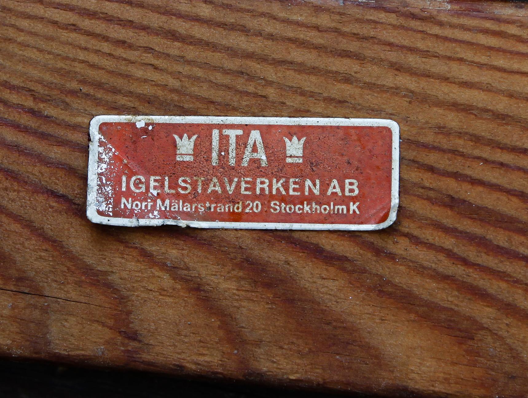 TRÄDGÅRDSMÖBLER, 6 delar, troligen Carl Malmsten, Igelstaverken, 1900-talets andra hälft.