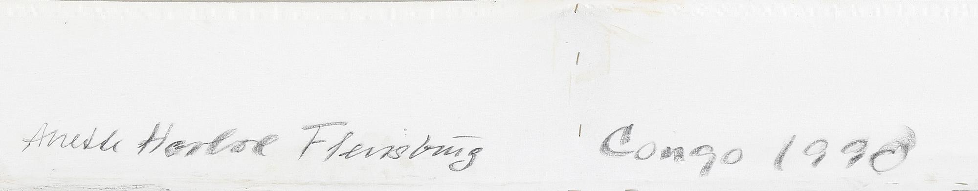 ANETTE HARBOE FLENSBURG, olja på duk, signerad a tergo 1990.