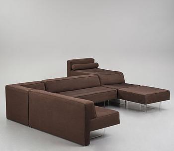 Vladimir Kagan, 'Omnibus 1', a modular sofa in 5 parts, Vladimir Kagan Designs INC, USA, 1970s.