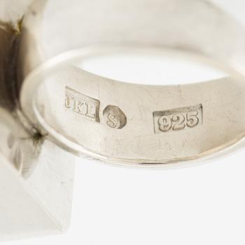 Jan-Christer Lundqvist, ring, sterlingsilver med pyrit, Skövde.