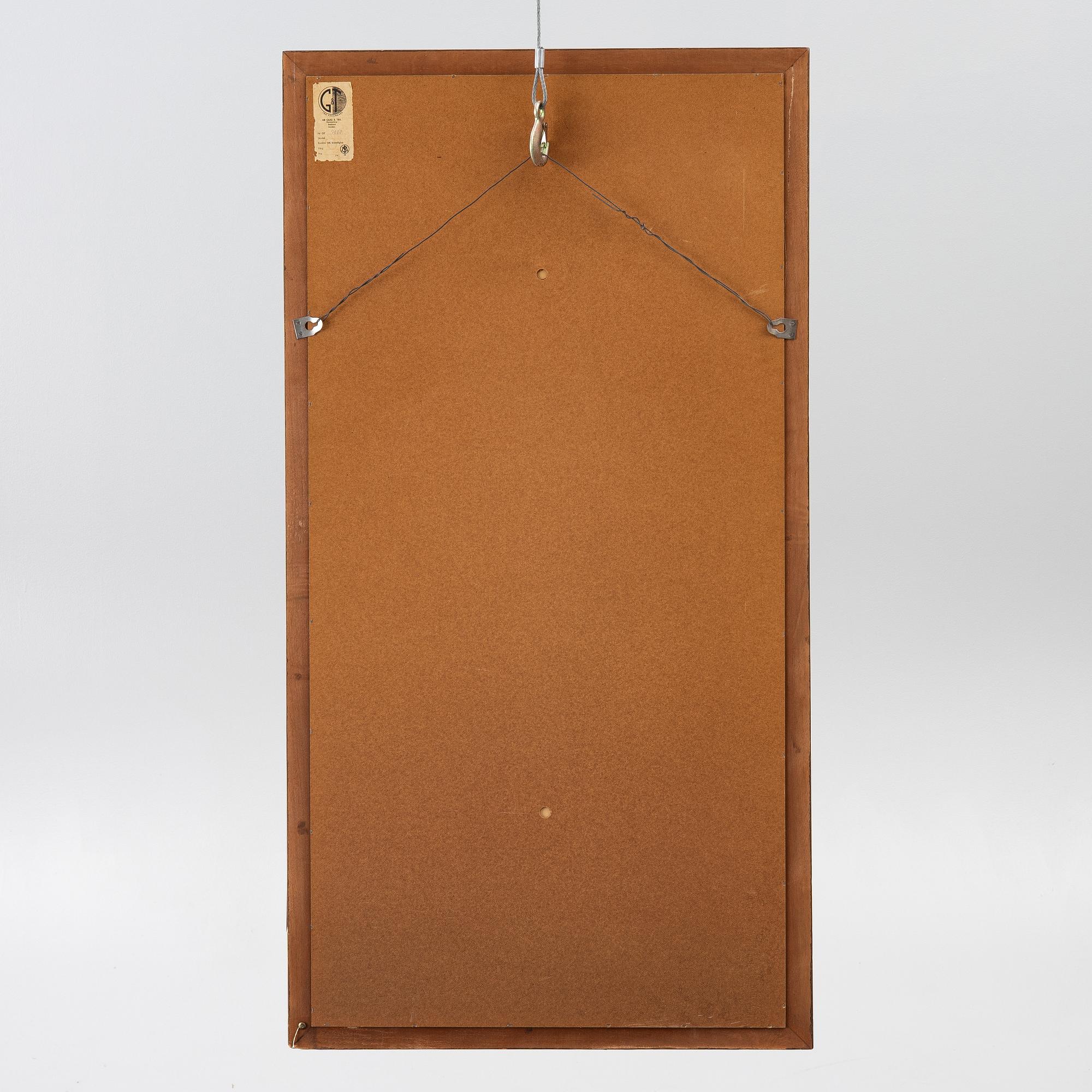 Hallmöbel, två delar, Glas & Trä, Hovmantorp, 1970-tal.