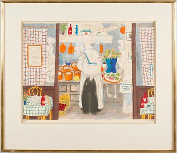 Lennart Jirlow · LENNART JIRLOW, litografi, signerad 298/310