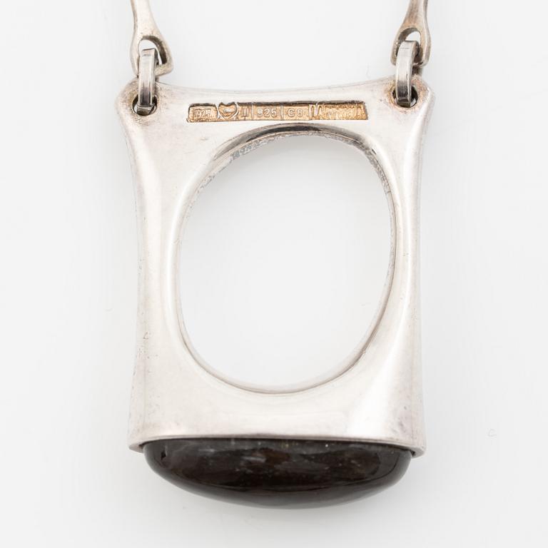 Lapponia, necklace sterling silver and spectrolite, Finland 1980.