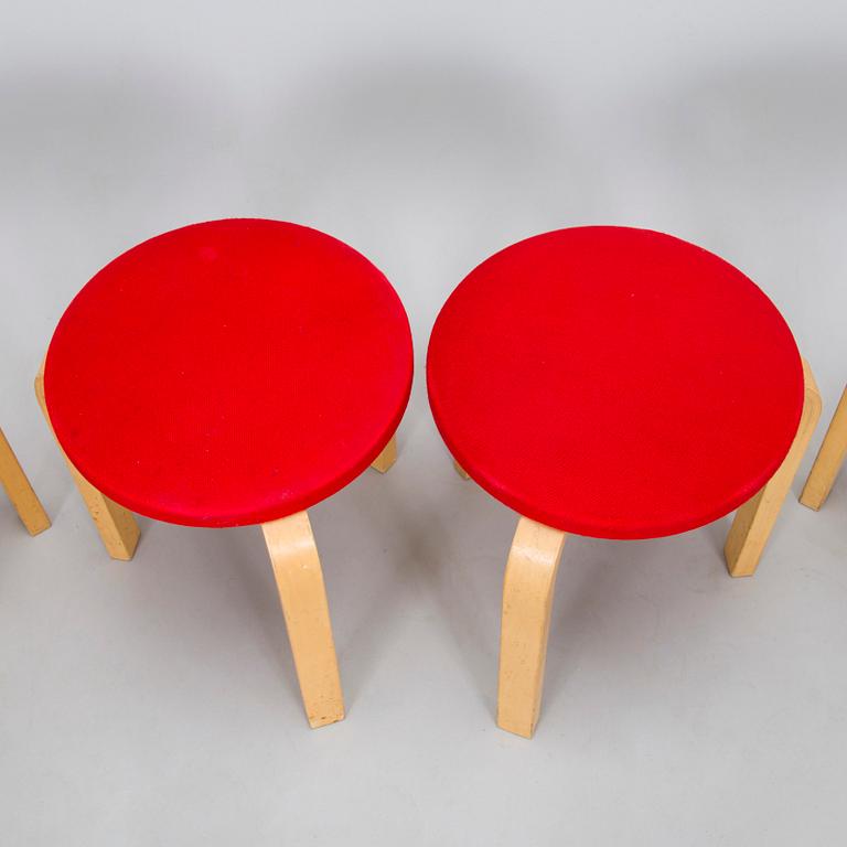 Alvar Aalto, Jakkaroita, 4 kpl, Artek 1960/70-luku.