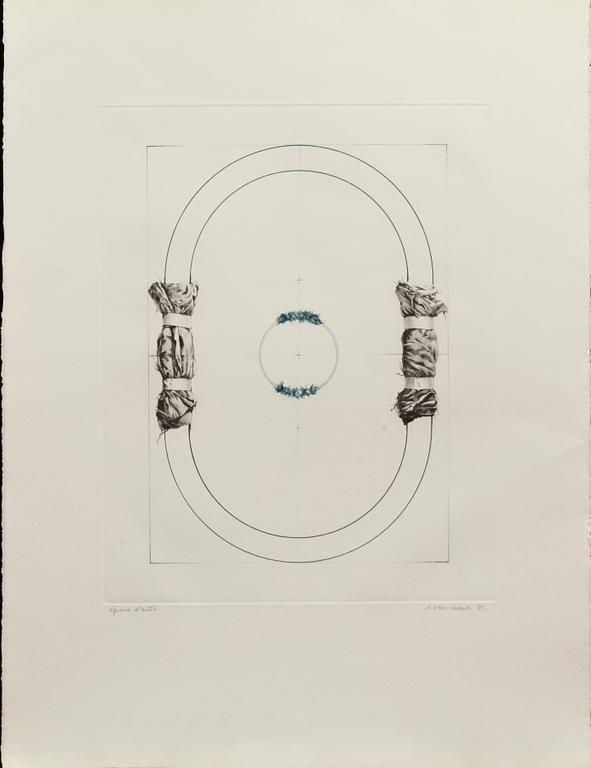 GERARD TITUS-CARMEL, 8 st, färglitografier och etsningar, sign, dat och numr.