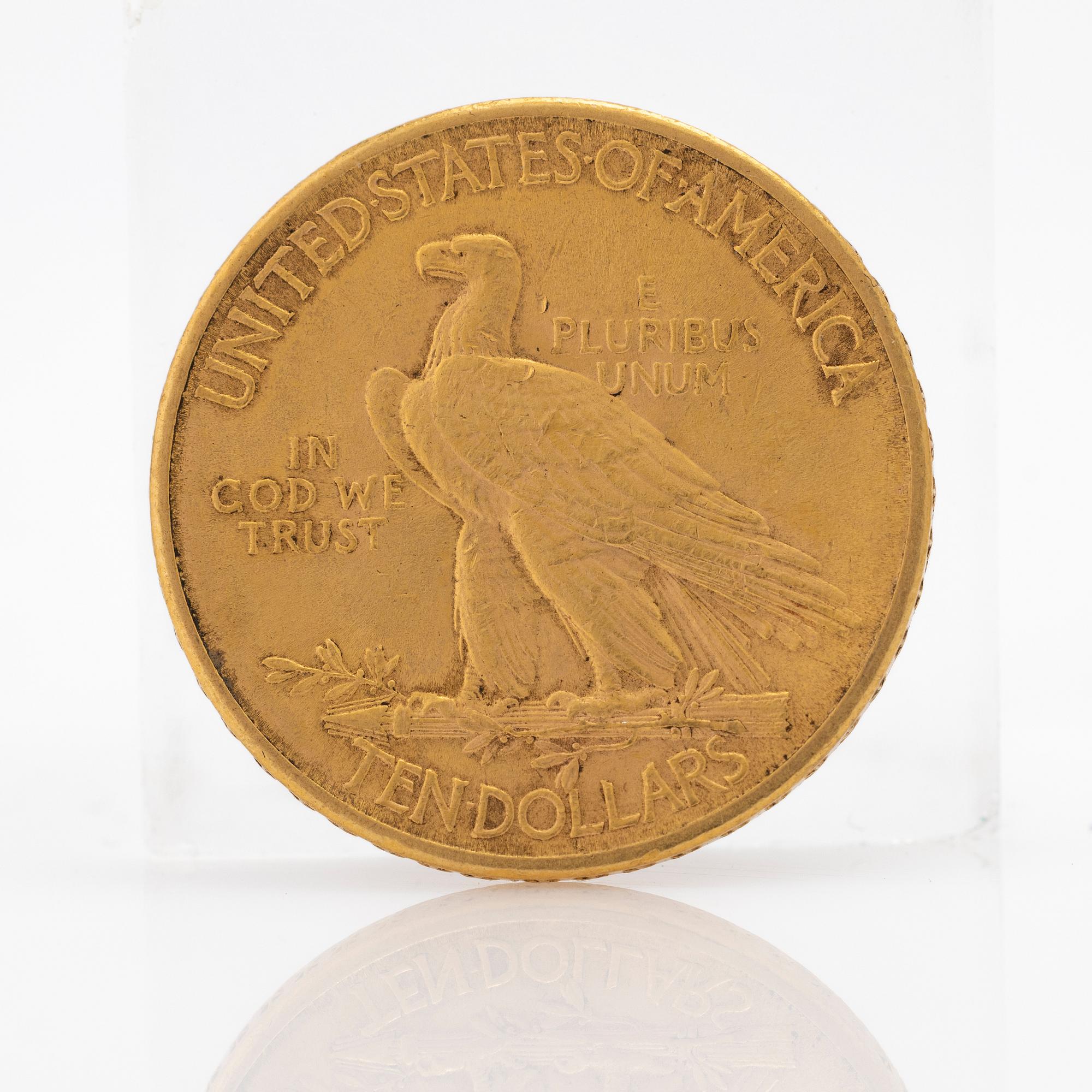 Gold coin USA, 10 dollars 1912.