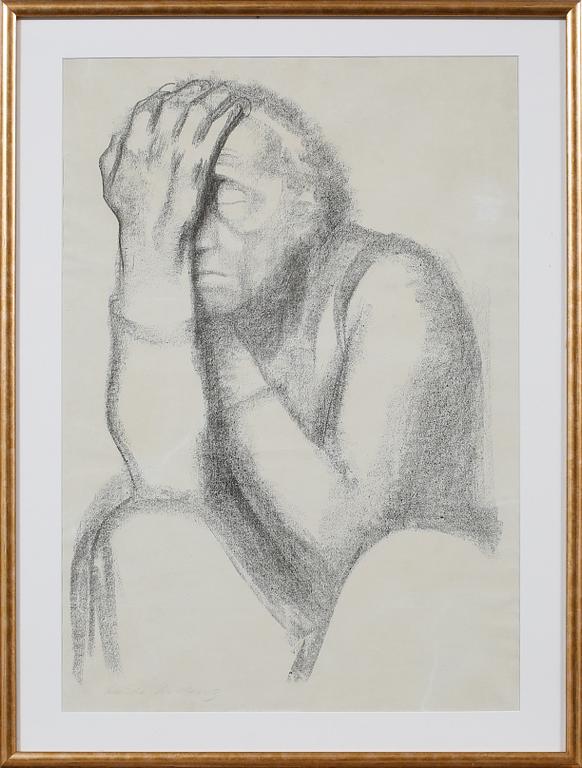 KÄTHE KOLLWITZ, litografi, signerad.