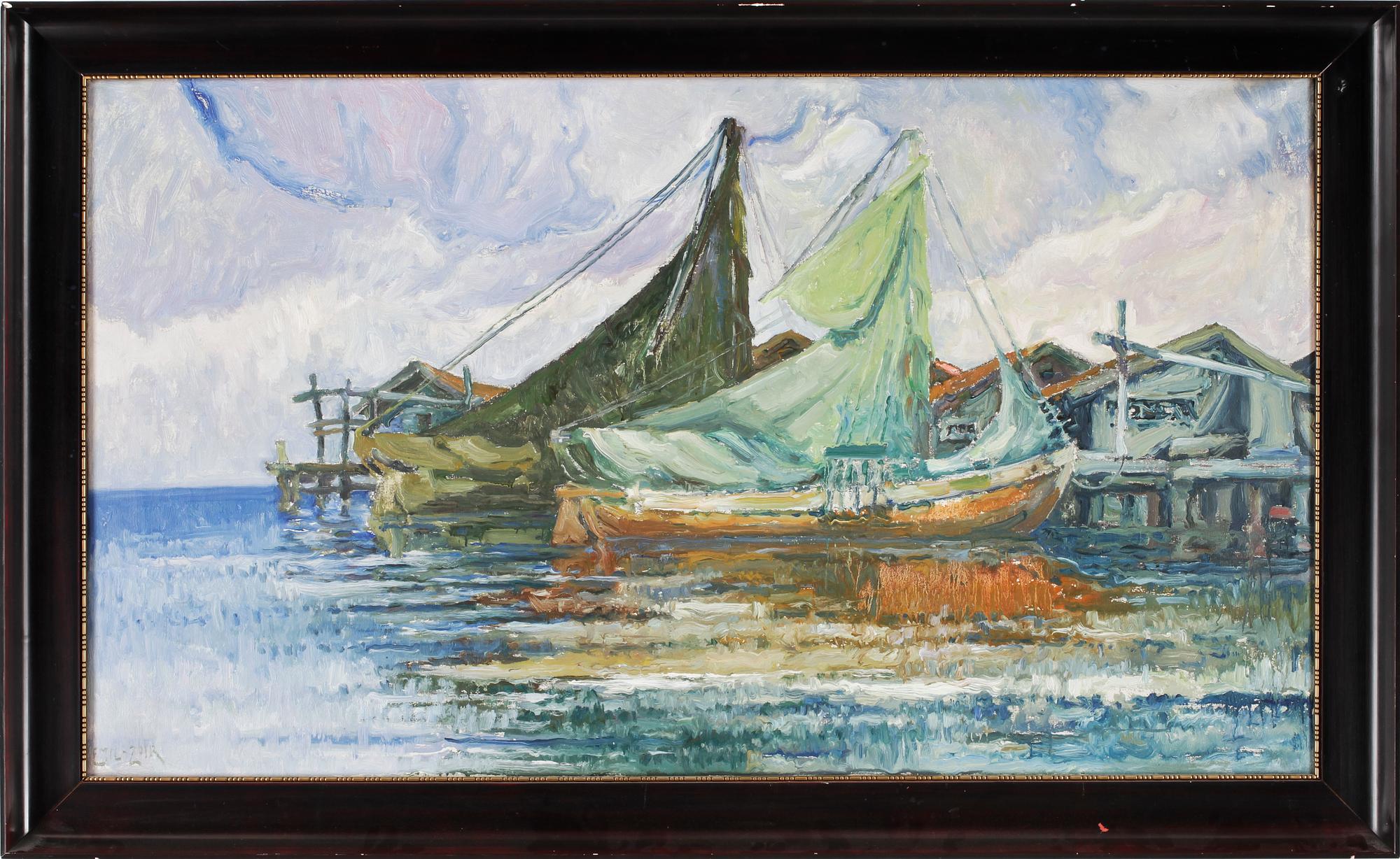 EMIL ZOIR, olja på duk, sign.