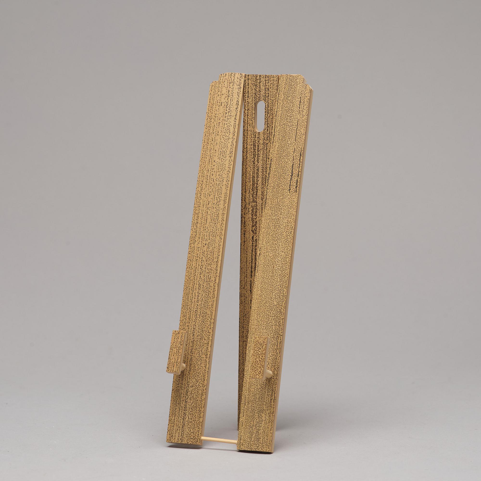 A set of four fans and a stand, 19th/20th Century.