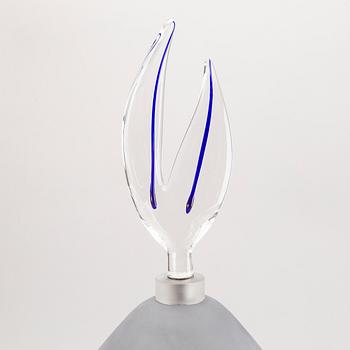 Hanne Dreutler, Arthur Zirnsack, "Drop", glass, grail Studio Åhus, signed, numbered and dated.