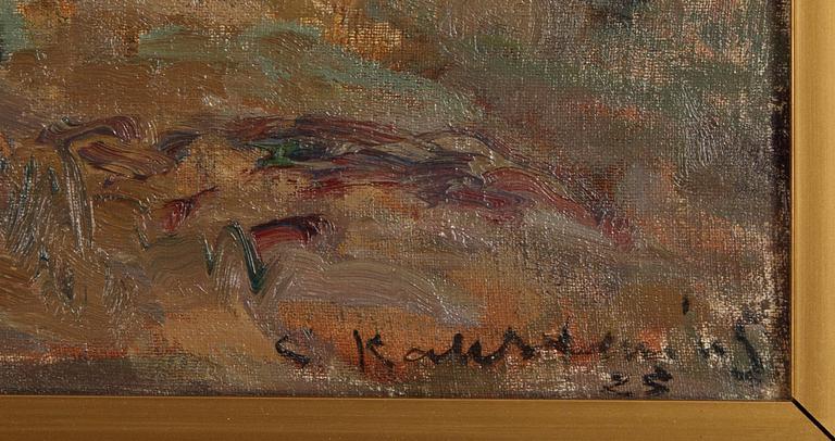 Gottfrid Kallstenius, oil on canvas, signed and dated -25.