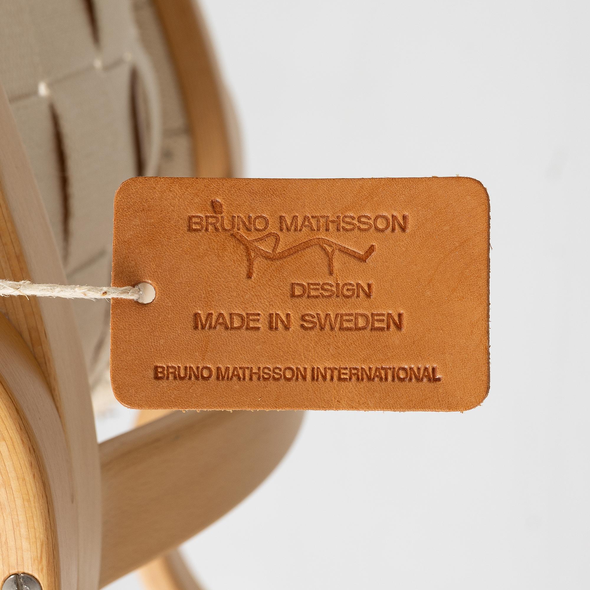 Bruno Mathsson, armchair and footstool, "Miranda", Bruno Mathsson International, Värnamo.