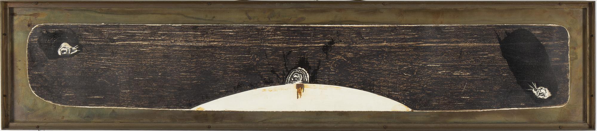 Enzo Cucchi, lithograph, collage/metal, numbered verso 40/60.