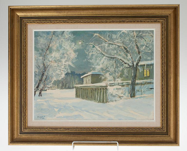 PAAVO SAINIO, olja på masonit, signerad och daterad -65.