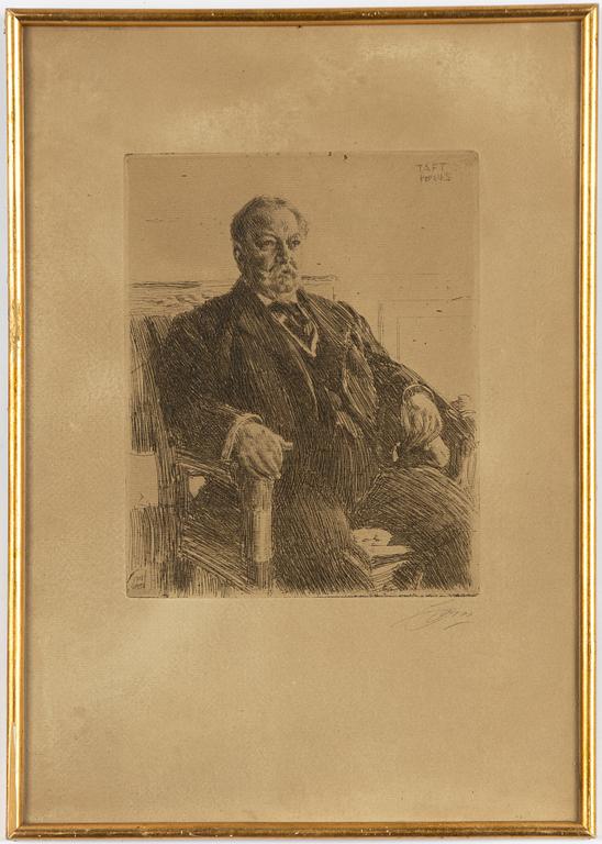 Anders Zorn,  ”President William H Taft”,.