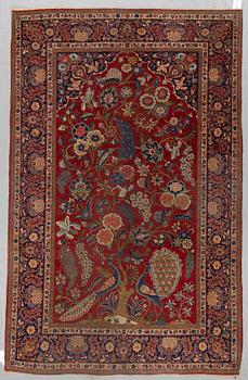 MATTO, a semi-antique Kashan, ca 207-209 x 136-137 cm.