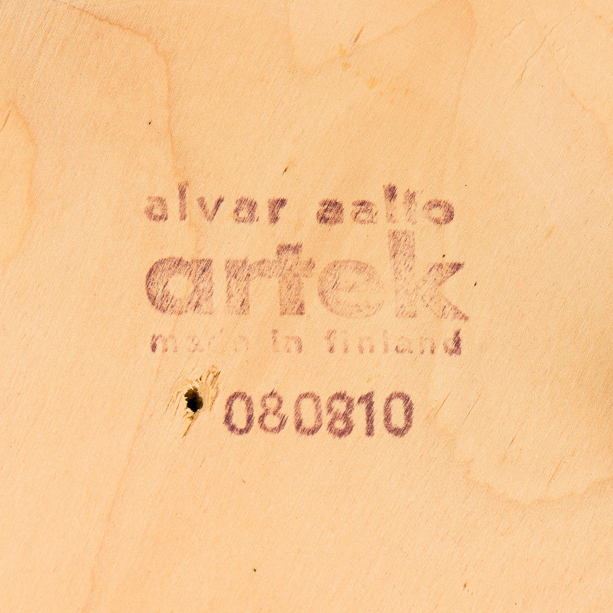 Alvar Aalto, tuoleja 6 kpl, malli 66, Artek, 1900-luvun loppu.