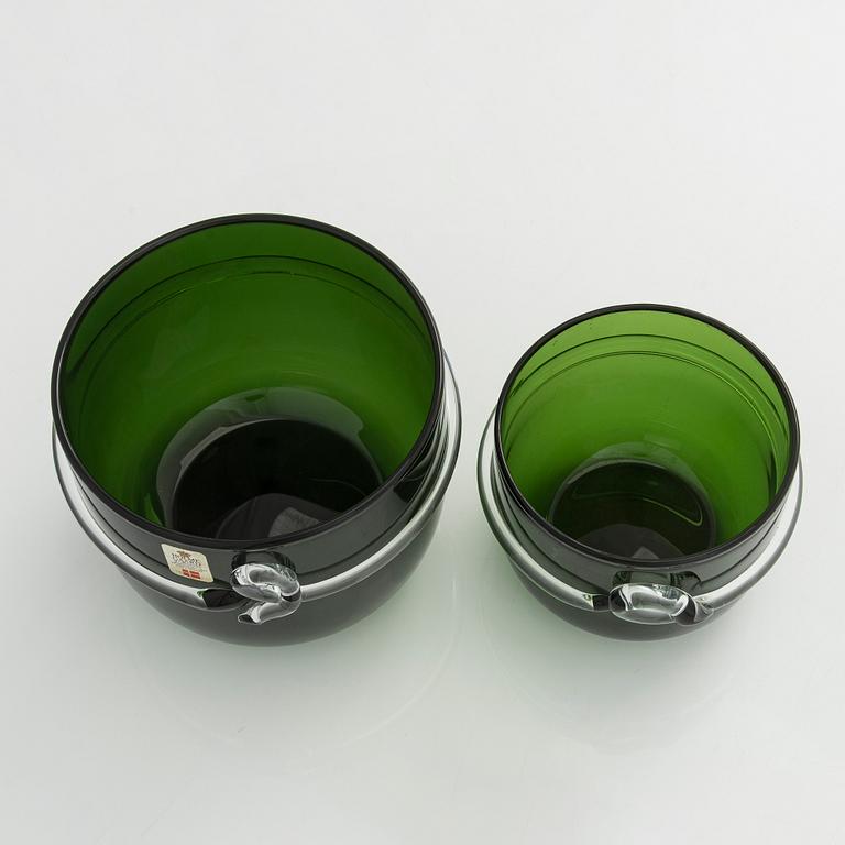 Michael Bang, six flower pots, Holmegaard, Denmark.