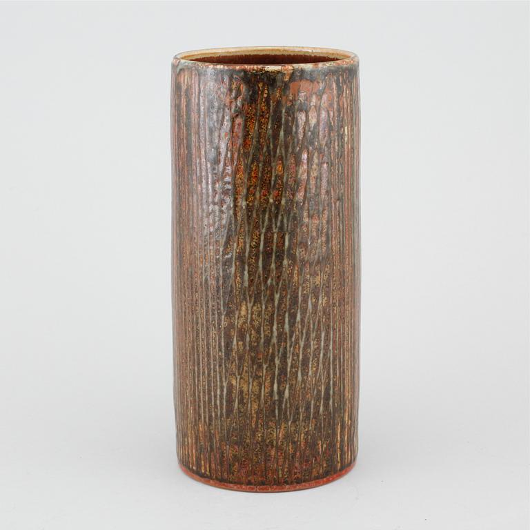 Unique stoneware vase by CARL-HARRY STÅLHANE, Rörstrand, signed and dated -59.