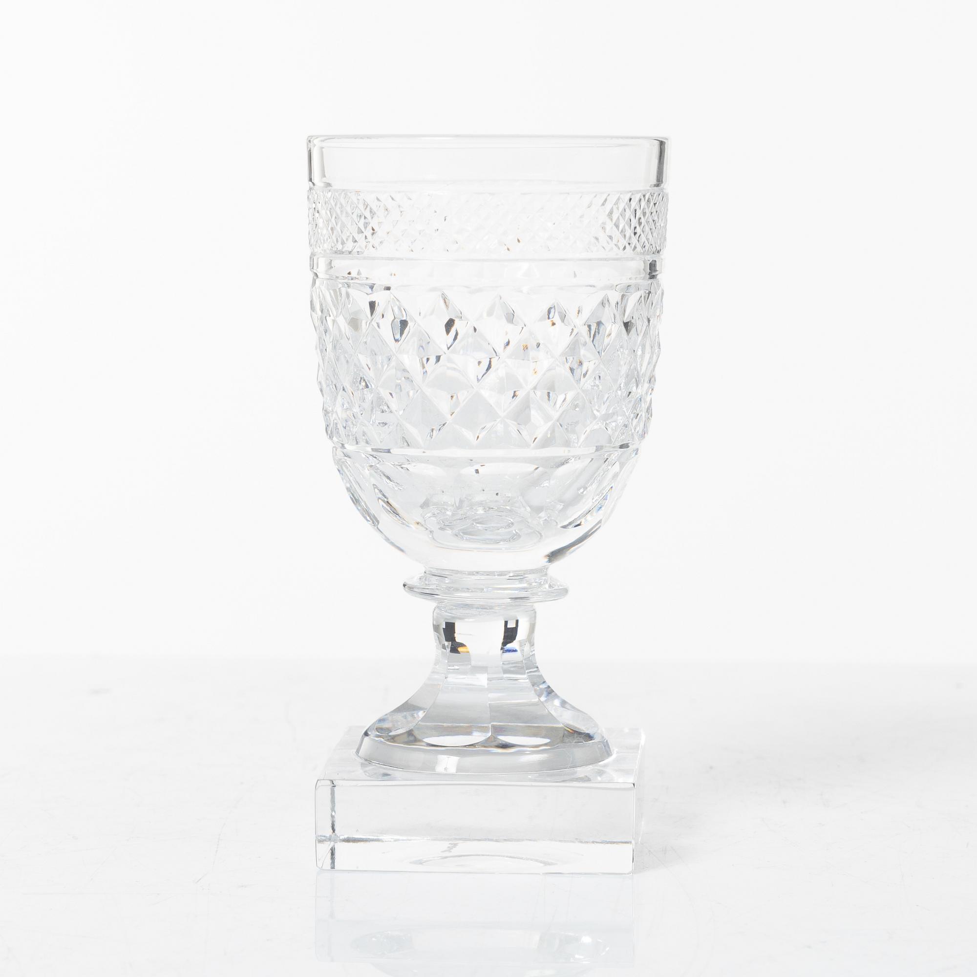 Elis Bergh, glasservis, 107 delar, "Kent", Kosta Boda.