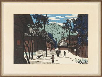 Kiyoshi Saito, woodblock print.