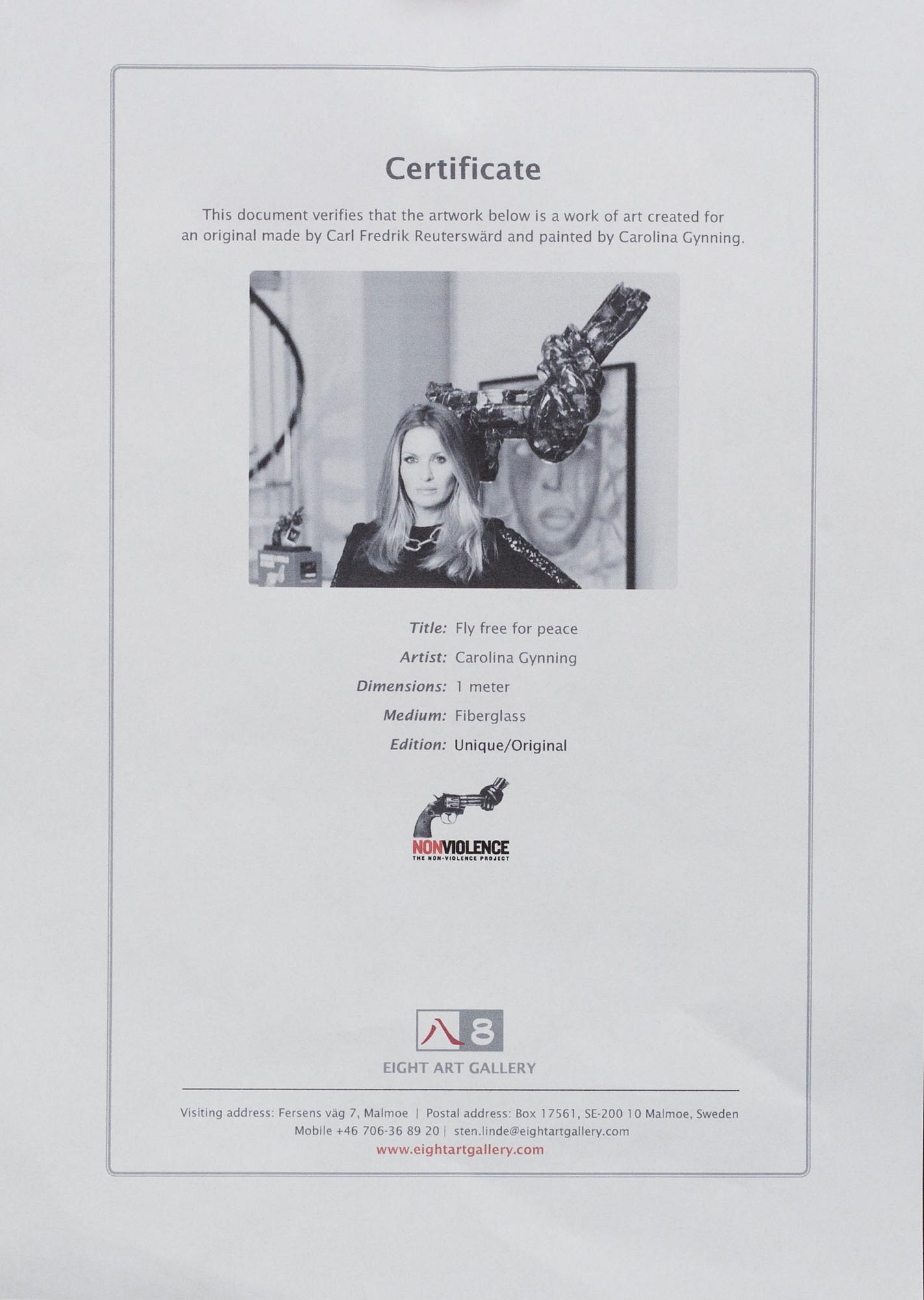 CARL FREDRIK REUTERSWÄRD - CAROLINA GYNNING, sculptur, signed by Gynning, 21 century.