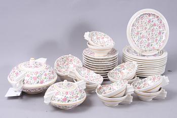TESERVIS, 23 delar, 1930/40-tal, Frankrike, flintgods.