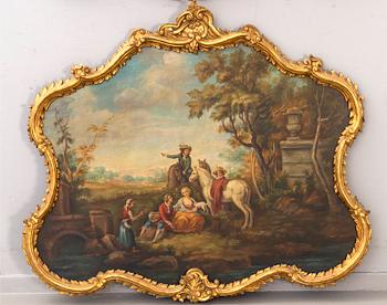 Okänd konstnär 1900-tal , a pair oil on panel.