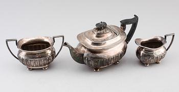 TESERVIS, 3 delar, pläter, Walker & Hall, Sheffield, 1800-talets andra hälft.