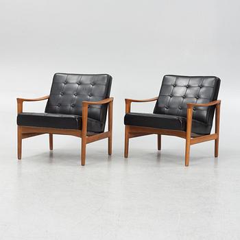 A pair of armchairs, Bröderna Andersson, 1960's.