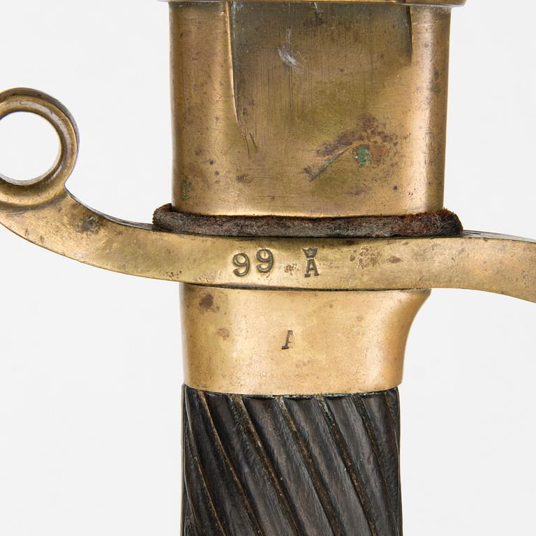 A Russian model 1881 dragoon sabre.
