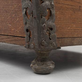 A Swedish baroque chest, circa 1700.