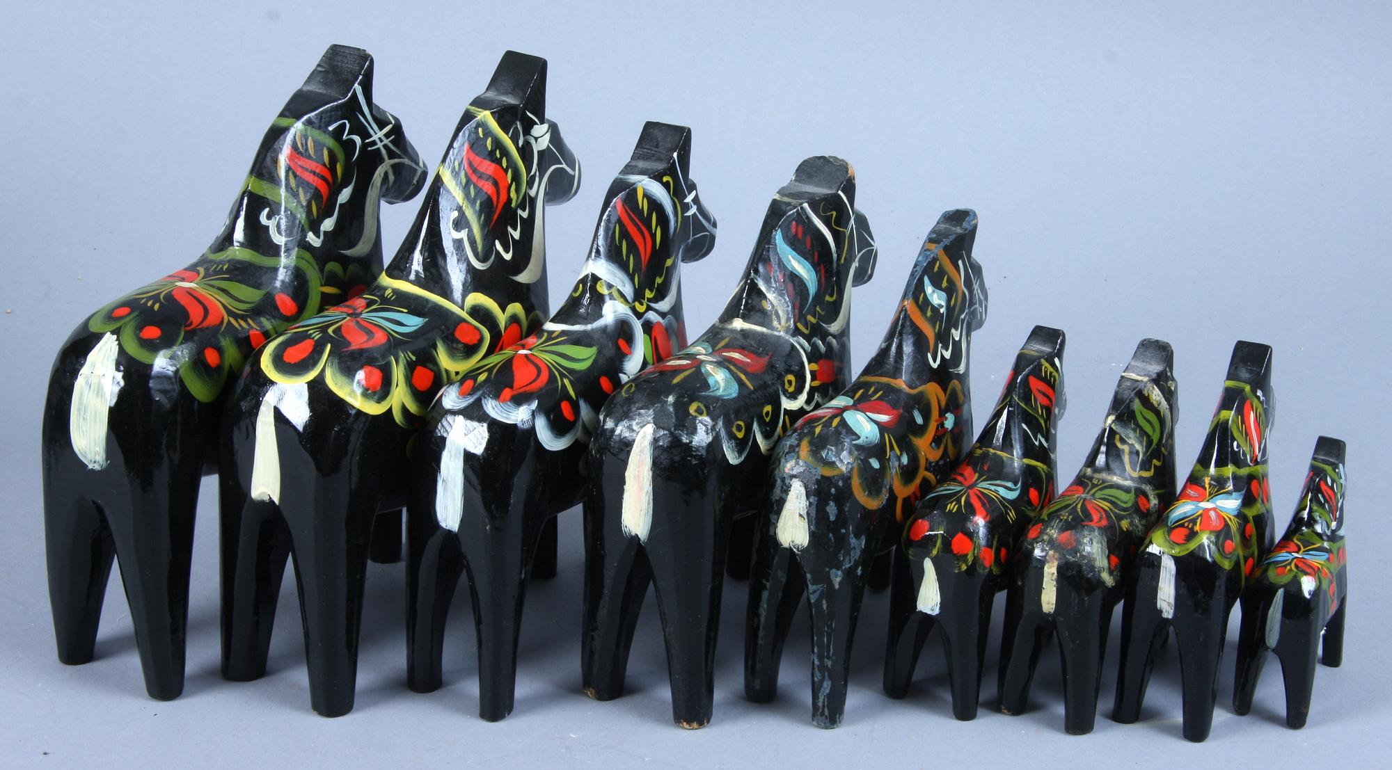 PARTI DALAHÄSTAR, 19 st, 1900-tal.