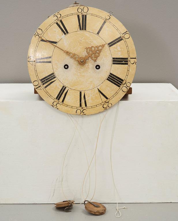 A Swedish Transition Rococo/Gustavian 18th century longcase clock.