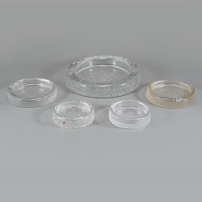 FAT, 5 st, glas, Iittala, 1950/60-tal.