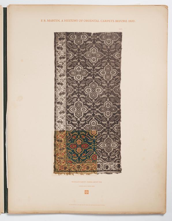 Fredrik Robert Martin: 'A History of Oriental Carpets before 1800,' Vienna, 1906.