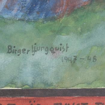 BIRGER LJUNGQUIST, water colour on paper, signed and dated 1947-48.