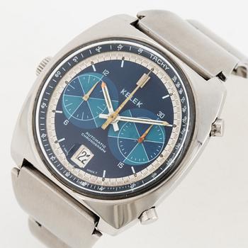 Kelek, wristwatch, chronograph, 40 x 42 mm.