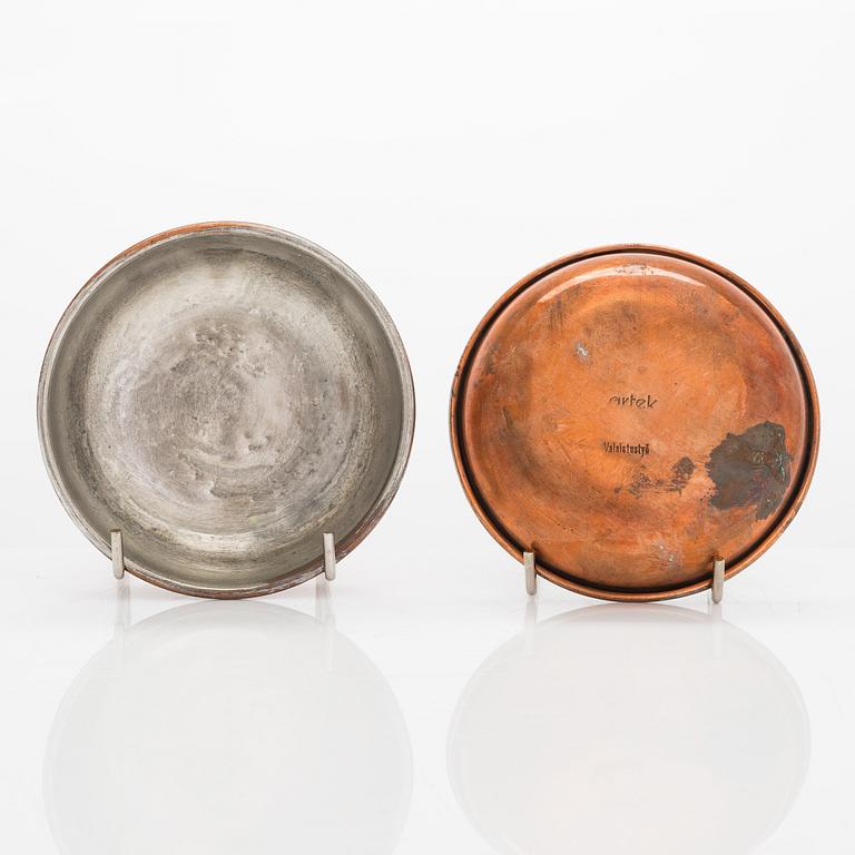 Maija Heikinheimo, kaffeservis 5 delar, tillverkare Valaistustyö för Artek 1900-talets mitt.