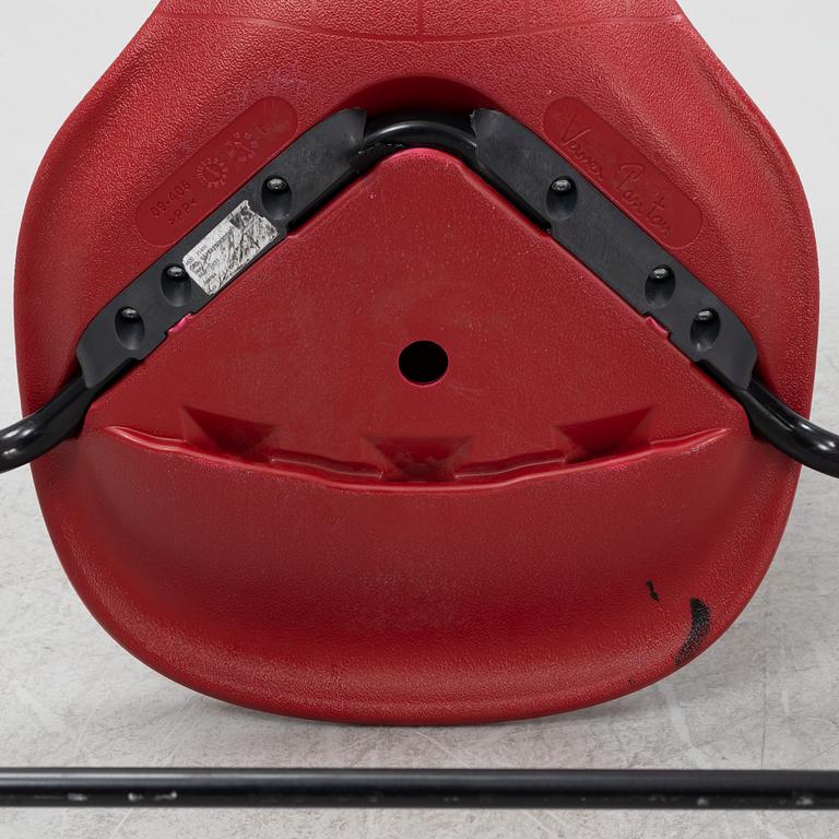 Verner Panton, six 'Pantoswing' chairs, VS, 21st ventury.