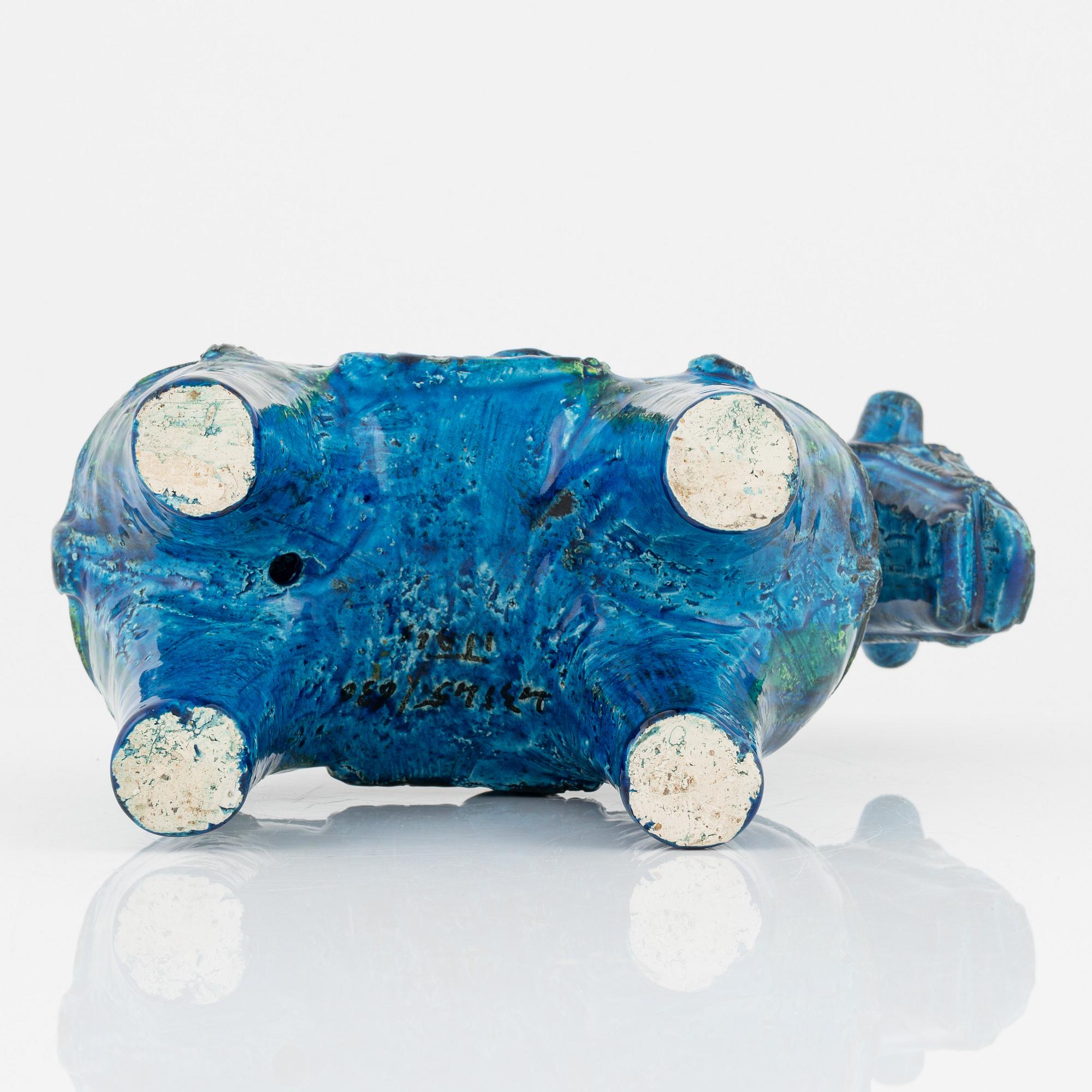 A stoneware figurine by Aldo Londi for Bitossi, Italy.