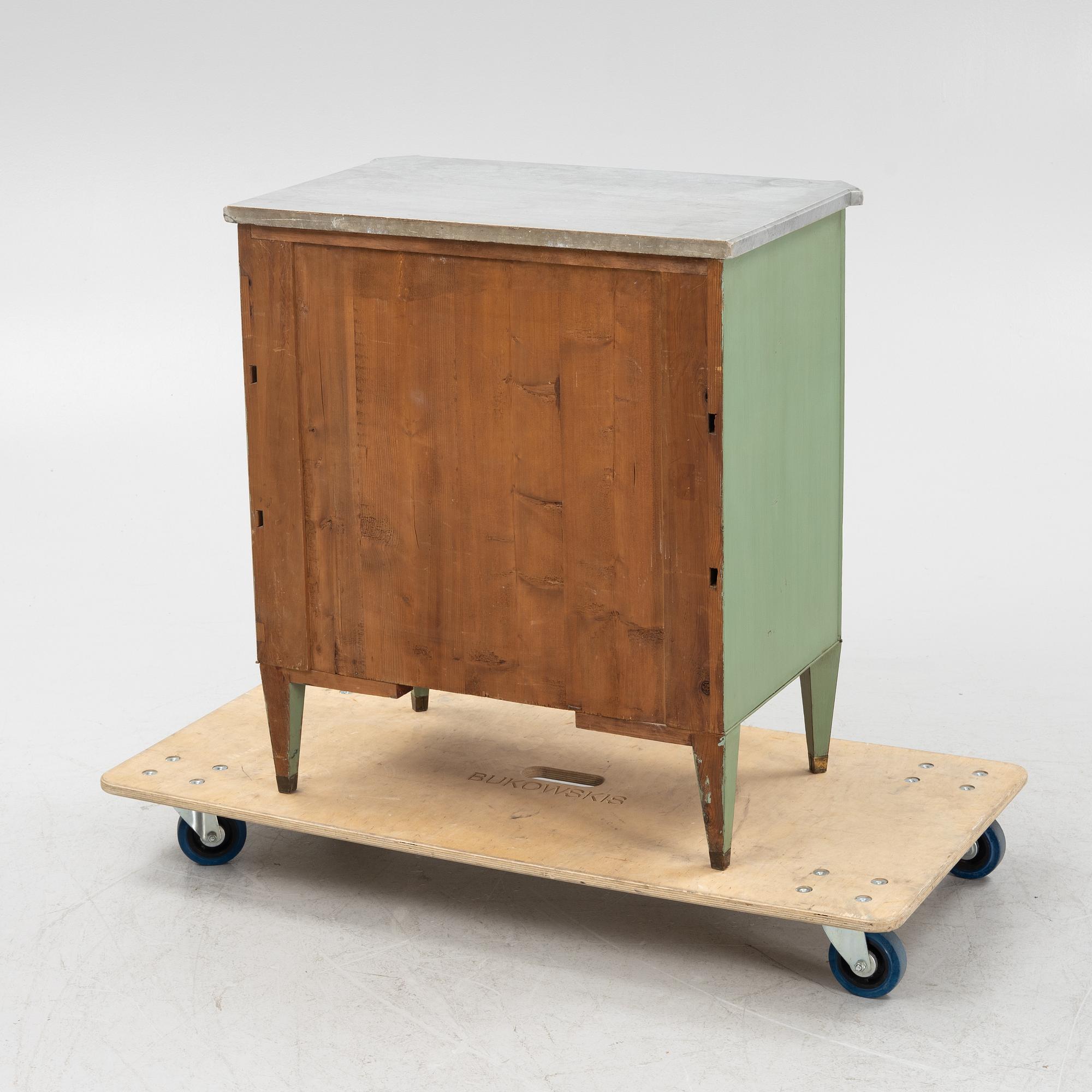A Gustavian style chest of drawers, early 20th Century.