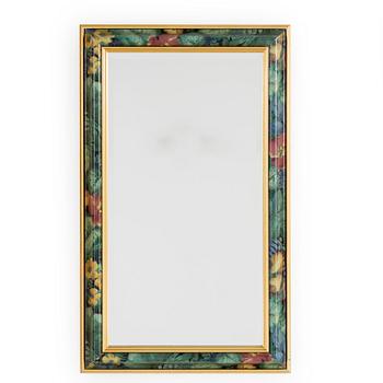 A 1980's mirror with painted frame.