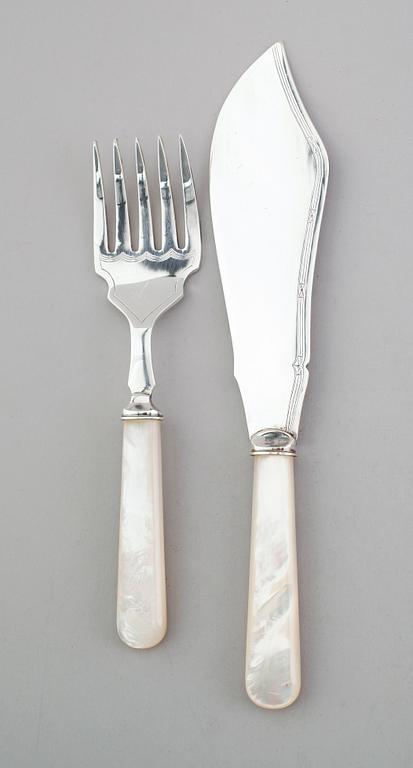 FISKBESTICK, 14 delar, England, 1900-talets andra hälft.