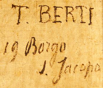 T. BERTI, efter Rafael, olja på duk, 1800-tal.