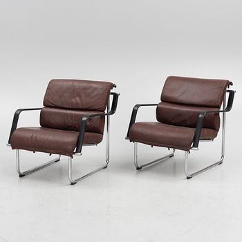 Yrjö Kukkapuro, a pair of 'Remmi' armchairs, Avarte, Finland.