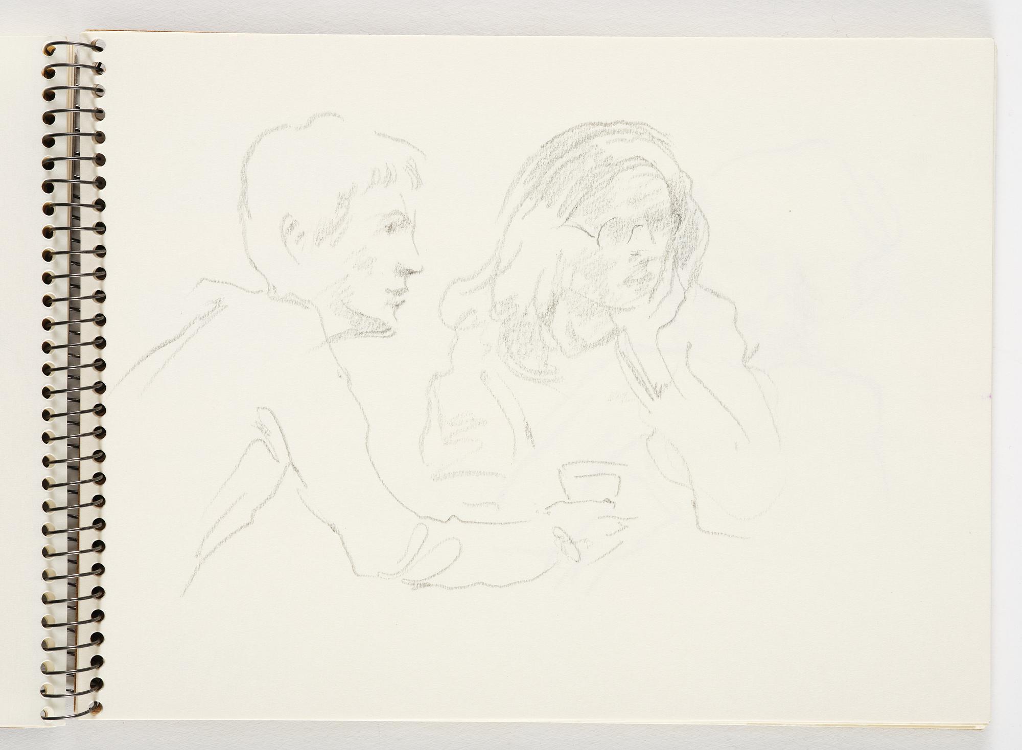 Lotte Laserstein, 4 skissböcker med blyertsteckningar.