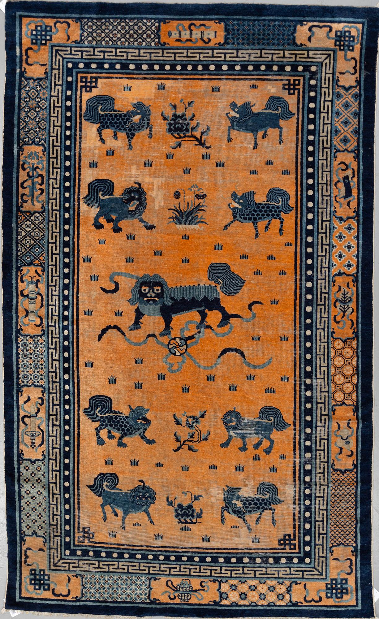 MATTA, antik Kina, sen Qing dynasti, ca 311 x 186,5 cm.